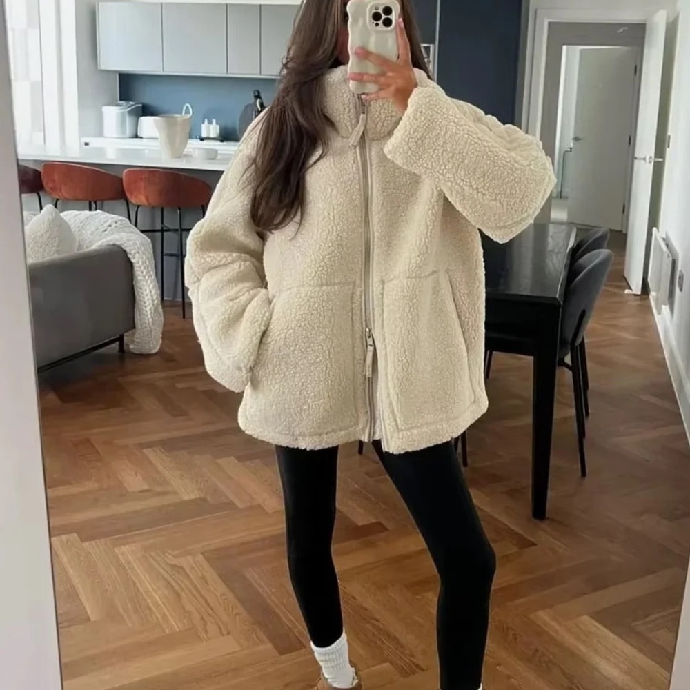 Women's brand new Cream Teddy Jacket bought from boutique